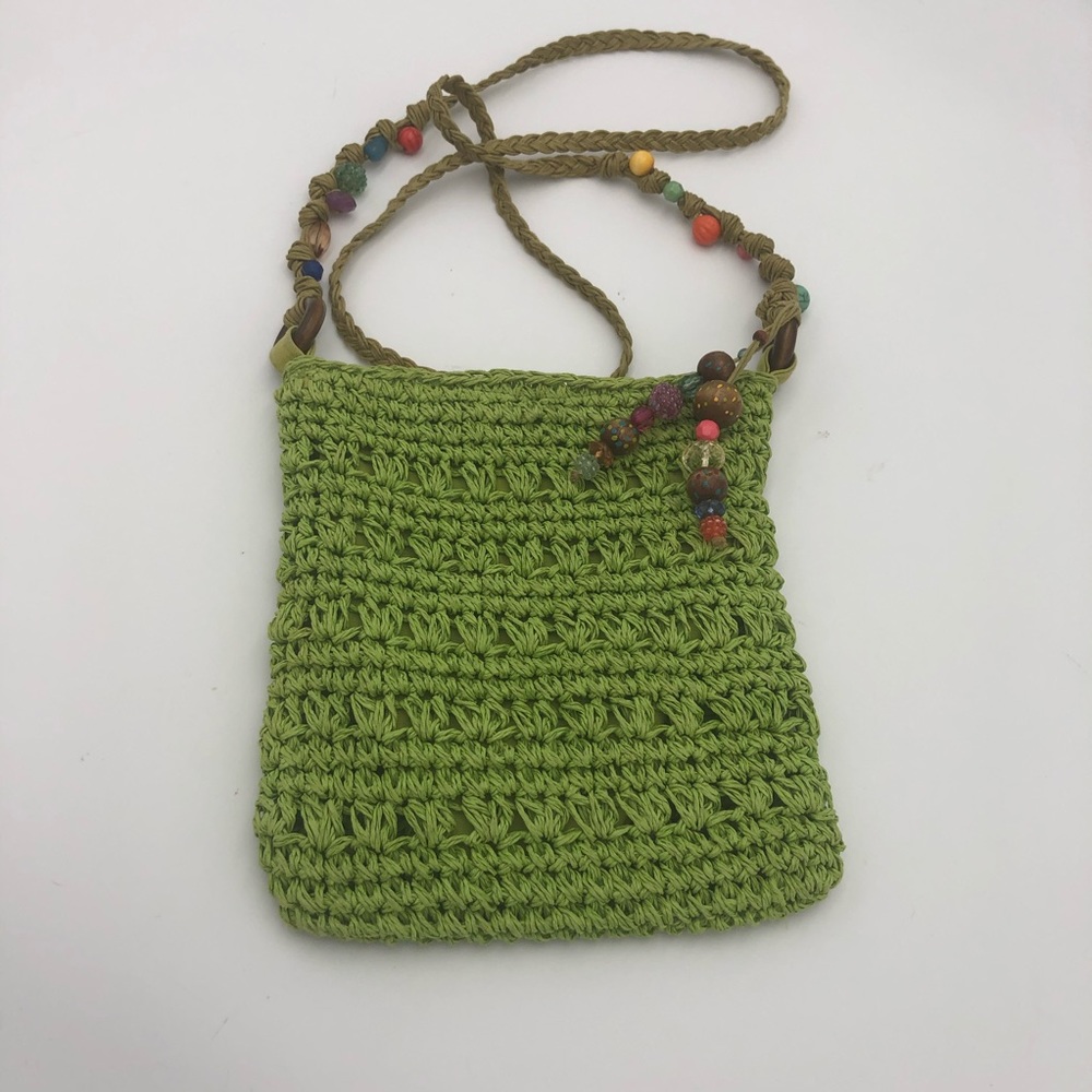 Cappelli Straworld Green Crossbody Bag Purse